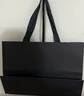 歐斯若 黑色禮品袋 手提袋 商務(wù)送禮包裝袋 加大號服裝鞋盒包裝 禮物袋 黑色加大號約43*14*31cm（2個(gè)） 曬單實(shí)拍圖