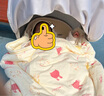 babylove嬰兒帽子春秋純棉男女寶寶包頭防風(fēng)帽外出百搭造型護(hù)耳帽 白杏米 40cm（根據(jù)寶寶頭圍選擇） 曬單實(shí)拍圖