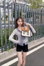 JumpFromPaper貓頭鷹二次元2D漫畫斜挎包女單肩包JFP送女友情人節(jié)七夕生日禮物 橘色 曬單實拍圖