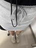 FSHE灰色運動半身裙女2025新款春秋衛(wèi)衣裙短裙高腰包臀休閑a字裙褲夏 灰色運動短裙 S 曬單實拍圖