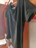 皮爾卡丹（pierre cardin）棉質(zhì)V領(lǐng)短袖T恤女夏季2025年新款黑色修身顯瘦上衣時(shí)尚體恤衫 黑色 XL 曬單實(shí)拍圖
