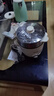 蘇泊爾（SUPOR）多用途電煮鍋迷你多功能電熱鍋電熱杯小1-2人學生宿舍小鍋煮面 2.5升2檔旋控800w米色2.5L+2L蒸籠 曬單實拍圖