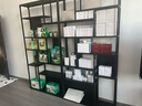 木辦鐵藝書架現(xiàn)代簡約客廳辦公室會議室展覽廳隔斷博古架置物架展示架 黑色：100*25*200CM【整裝發(fā)貨】 曬單實拍圖