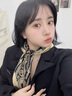 溥畔真絲絲巾2025桑蠶絲杭州絲綢夏季方巾遮頸紋圍巾女真絲巾 黑色(米邊) 曬單實(shí)拍圖