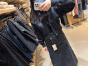 無(wú)印良品（MUJI）女式 柔軟棉 高領(lǐng)長(zhǎng)袖T恤 打底衫 FCD85C3A 煙熏粉色 M(160/84A) 曬單實(shí)拍圖