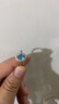 黛米 藍(lán)嫣 托帕石戒指彩寶女戒氣質(zhì)款S925銀開口戒圈送女友禮物 曬單實拍圖