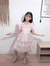 迪士尼寶寶女童連衣裙2025夏季兒童公主裙女寶寶表演禮服短袖彩虹演出蓬蓬裙 藍(lán)色 90 建議80-90cm1歲半-2歲cm 曬單實(shí)拍圖