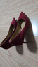 百麗（Belle）羊皮氣質(zhì)細高跟單鞋女商場(chǎng)同尖頭單鞋A5T1DCQ4 酒紅 36 (230mm) 曬單實(shí)拍圖