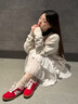 Semir女鞋德訓(xùn)鞋女秋季時尚休閑鞋板鞋小白鞋女SFYM251030 少年紅 37 曬單實拍圖
