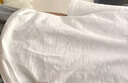 棉的美學(xué)320G重磅竹節棉圓領(lǐng)短袖T恤男五分袖透氣寬松半袖純色打底衫上衣 【320G單件只要79】蘭花白 M 【推薦120-140斤】 曬單實(shí)拍圖
