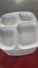 甜雅靜密胺碗筷套裝仿瓷塑料學校食堂碗盤套裝多格分餐盤飯盤子商用 六格餐盤套裝2 4件套 曬單實拍圖