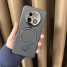 索盈【新款素皮丨旋轉支架】適用華為mate60手機殼支點磁吸全包防摔滑超薄帶鏡頭保護套高端商務風男女 曬單實拍圖