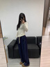 簡蜓闊腿褲女2025夏季新款牛仔褲女薄款垂感直筒垂墜感冰絲寬松直筒褲 深藍色-常規(guī)款 M （推薦95-105斤） 曬單實拍圖