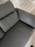萬(wàn)楷家具廣東佛山新款奶油風(fēng)小戶(hù)型科技布藝沙發(fā)客廳現代簡(jiǎn)約直排三人位 進(jìn)口貓抓皮【2CM乳膠款】 大三+腳踏 2.4m 曬單實(shí)拍圖