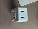 國際電工迷你插座轉(zhuǎn)向頭轉(zhuǎn)換器迷你一轉(zhuǎn)三多孔電源插頭多功能插線板面板 迷你一轉(zhuǎn)三【白色】 曬單實(shí)拍圖