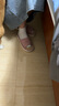 樸西透氣防臭亞麻拖鞋女士居家四季室內家用軟底防滑地板涼拖鞋女夏天 淺粉色 35-36 曬單實(shí)拍圖