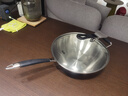 菲仕樂中式不銹鋼炒鍋無涂層炒菜鍋家用不粘鍋平底鍋炒菜燃氣電磁爐通用 【亞洲多層鋼】中式炒鍋 30cm 曬單實拍圖
