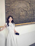 莫代爾法式茶歇甜美風(fēng)連衣裙女2025夏季新款高級感小清新印花顯瘦學(xué)生裙 花色 M 曬單實拍圖