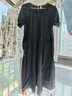 婧麒孕婦夏裝連衣裙小個(gè)子短袖薄款大碼寬松時(shí)尚夏天裙子洋氣時(shí)髦 黑色 XL 曬單實(shí)拍圖