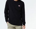 dickies經(jīng)典三色logo長袖T恤休閑上衣龍年紅色010983 Y 黑色 M 曬單實拍圖