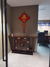 福運寶新中式實木玄關(guān)柜玄關(guān)桌供桌玄關(guān)臺入戶靠墻現(xiàn)代簡約條案條幾邊柜 升級加高款160*40*96【黑胡桃】 曬單實拍圖