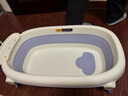 babycare星航系列寶寶洗澡盆兒童坐浴盆洗澡神器沐浴桶感溫大容量加厚保溫 冰川藍單盆【45L大容量】 曬單實(shí)拍圖