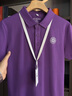 匯彩衫純棉polo衫定制工作服印logo夏季短袖t恤企業(yè)員工紫色文化衫工裝 DC-5511短袖紫色 2XL 曬單實(shí)拍圖