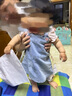 班喜迪女童連衣裙夏裝2025新款洋氣寶寶兒童公主裙子小童牛仔背帶裙夏季 薄藍色 80 曬單實(shí)拍圖