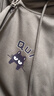 名創(chuàng)優(yōu)品（MINISO）300g重磅連帽衛(wèi)衣男開(kāi)衫衣服春秋高級(jí)感山系復(fù)古oversize大碼外套 【重磅300G】棕櫚綠(m酷酷趴貓) 2XL 185(體重160-180斤) 曬單實(shí)拍圖