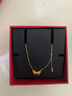 周六福（ZLF）  黃金項鏈女款足金玫瑰甜星夢(mèng)幻森林系列送女友 計價(jià) 3.64g 40cm +5cm 曬單實(shí)拍圖