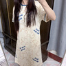 睡裙女夏季薄款冰絲短袖甜美連衣裙2025年新款卡通網(wǎng)紅風(fēng)家居服 抱抱熊 L 【推薦100-120斤】2碼 曬單實(shí)拍圖
