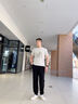 GXG男裝【涼感】肌理休閑長(cháng)褲通勤寬松運動(dòng)褲男褲 2025夏季新品 黑色 XL (32) 曬單實(shí)拍圖