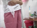 DAVEY MODE冰絲休閑西裝短褲女夏新款高腰寬松雪紡顯瘦薄款a字闊腿五分中褲 粉色 S :建議100斤以下 曬單實(shí)拍圖
