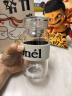 津盼玻璃水杯高顏值女士大容量便攜輕奢水杯子高硼硅泡茶杯茶水分離杯 鉆石蓋玻璃泡茶杯 500ml 1只 曬單實拍圖