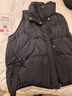 皮爾卡丹（pierre cardin）高檔加厚羽絨馬甲女短款寬松顯瘦時(shí)尚洋氣鴨絨背心外穿新款馬夾 黑色 S 95-115斤 曬單實(shí)拍圖