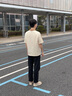 卡賓（CABBEEN）【撞色拉鏈運(yùn)動翻領(lǐng)】男裝織帶拼接Polo衫新款短袖夏珠地上衣 杏色15（寬松版型） L /175/50 曬單實(shí)拍圖