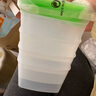 特百惠（Tupperware）冰箱收納食物果蔬密封食品級冷藏方形塑料800ml保鮮盒 彩色4件套800ml（彩盒包裝） 曬單實(shí)拍圖