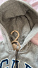 Gap【大小童同款】男女童logo抓絨衛(wèi)衣外套646082 灰色 110 cm(4-5歲)亞洲尺碼 曬單實(shí)拍圖