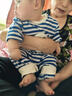 G.DUCKKIDS童裝嬰兒連體衣春秋季哈幼新生男女寶寶衣服薄款外穿爬款純棉a類 藍(lán)色面包超人 長袖 80cm 適合年齡1-2歲小孩子 曬單實拍圖