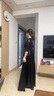 鉑朗尼奧高中生鋼琴演奏禮服女黑色晚禮服大合唱團(tuán)主持舞臺(tái)宴會(huì)表演長(zhǎng)裙 黑色 V領(lǐng)小亮片黑色 4XL 曬單實(shí)拍圖