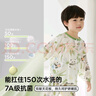 威爾貝魯（WELLBER）兒童睡衣家居服男女童竹棉紗布家居套裝25春夏林間熊貓長(cháng)袖120 曬單實(shí)拍圖