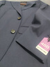 CULTUM【可機(jī)洗免熨燙】通勤商務(wù)西服套裝男職業(yè)正裝禮服西裝外套 藏藍(lán)色兩件套 48 B 曬單實(shí)拍圖
