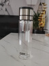 XKJ德國高檔茶水分離杯一鍵開蓋商務(wù)雙層耐高溫耐摔高硼硅玻璃杯 鋼本色 新款長網(wǎng)【雙層玻璃杯】  400ml 曬單實拍圖