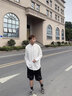 雪倫朵白色襯衫男夏季冰絲休閑寬松垂感男士長袖襯衣痞帥高級感西裝內(nèi)搭 白色 L （卡碼拍大一碼） 曬單實(shí)拍圖