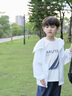 NAUTICA童裝男童女童短袖T恤兒童涼感親膚上衣打底衫t恤春裝衣服速干衣 白 色 120 曬單實拍圖