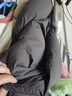 紅袖【pengpeng絨】云朵羽絨服冬季2024新款女裝立領(lǐng)連帽保暖長款外套 黑巧克力0B7 M 曬單實拍圖