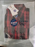 NASA GOOD長袖襯衫男春季百搭潮流格子上衣時尚休閑打底衫男裝外套 紅L 曬單實拍圖