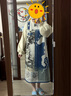 兩三事梵高假兩件毛衣裙2024冬季新款針織連衣裙復(fù)古長(zhǎng)裙暮野星塵 杏色 L 曬單實(shí)拍圖