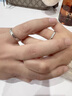 MZMZ碎碎冰鉑金情侶戒指pt950白金結訂婚對戒情人節七夕禮物送男女友 次日達/輕奢如初碎碎冰對戒 曬單實(shí)拍圖