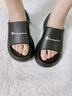 PointZerone增高8CM小個(gè)子踩屎感夏季日系厚底新款軟底防滑防臭外穿涼拖鞋女 黑色升級版 8厘米增高 36-37 適合35-36的腳 曬單實(shí)拍圖